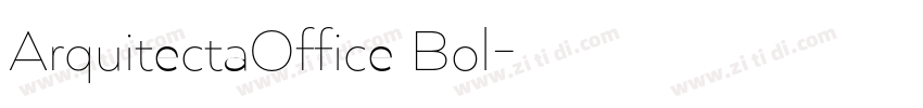 ArquitectaOffice Bol字体转换
